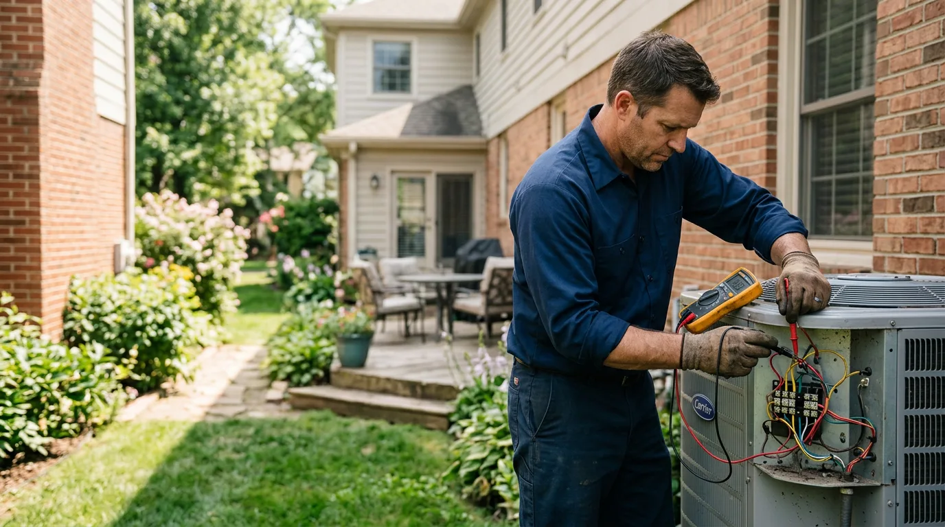 HVAC technician working near Slade, KY